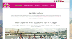 Desktop Screenshot of biketoursmalaga.com